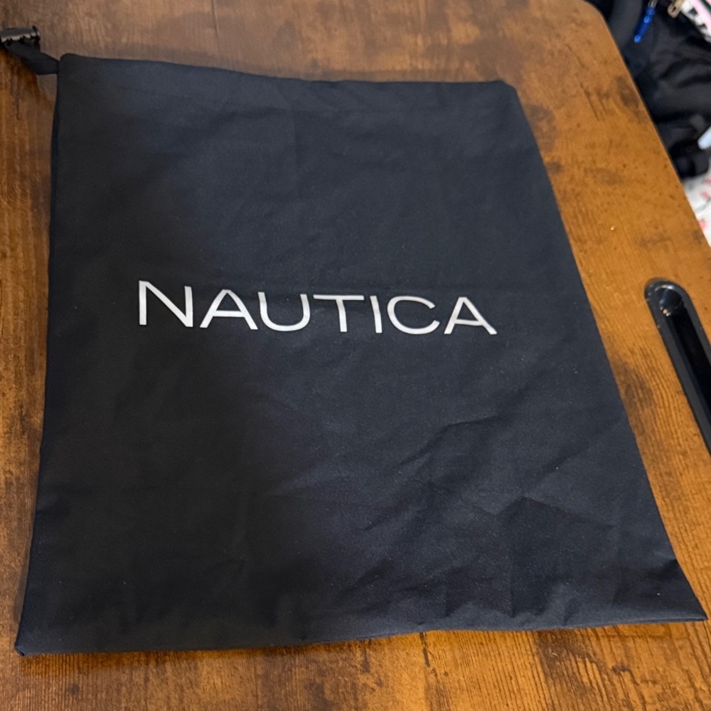 Nautica Black Dust Bag with White Logo